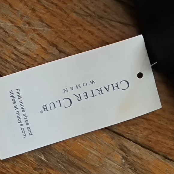 Charter Club 2X Black Layered Look Sweater Top NWT - Picture 12 of 15